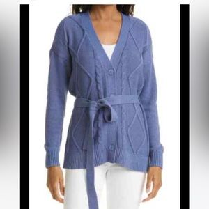 L’agence Mica Belted cardigan size medium